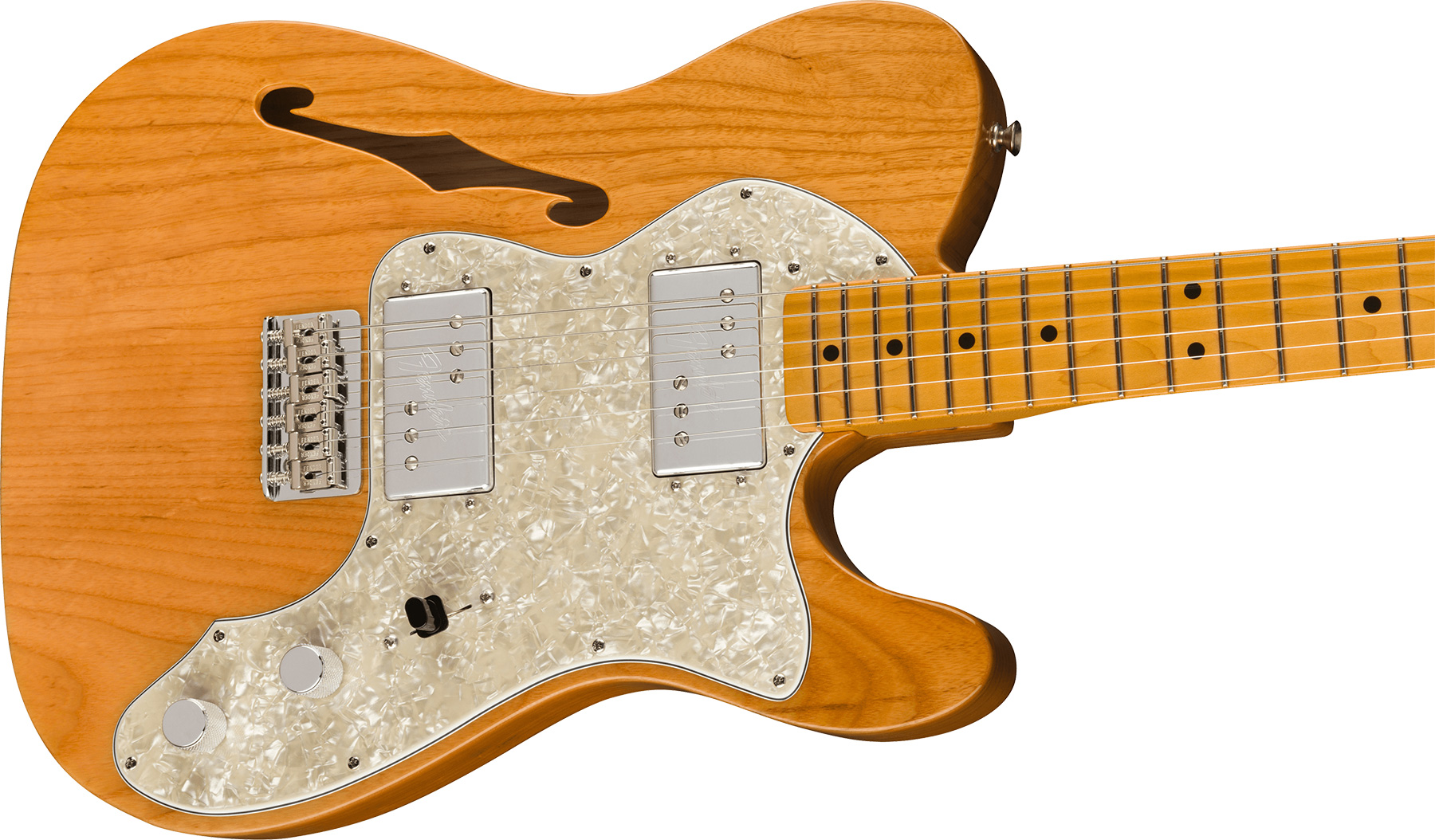 Fender Tele Thinline 1972 American Vintage Ii Usa 2h Ht Mn - Aged Natural - Semi hollow elektriche gitaar - Variation 2