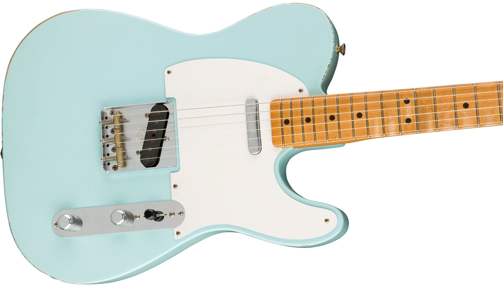 Fender Tele Vintera 50 Ltd Mex 2s Ht Mn - Road Worn Sonic Blue - Televorm elektrische gitaar - Variation 2