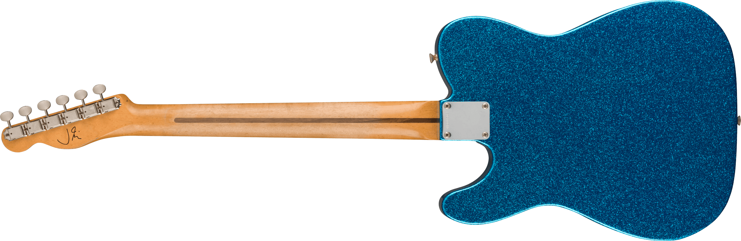 Fender Telecaster J. Mascis Signature 2s Ht Mn - Sparkle Blue - Televorm elektrische gitaar - Variation 1
