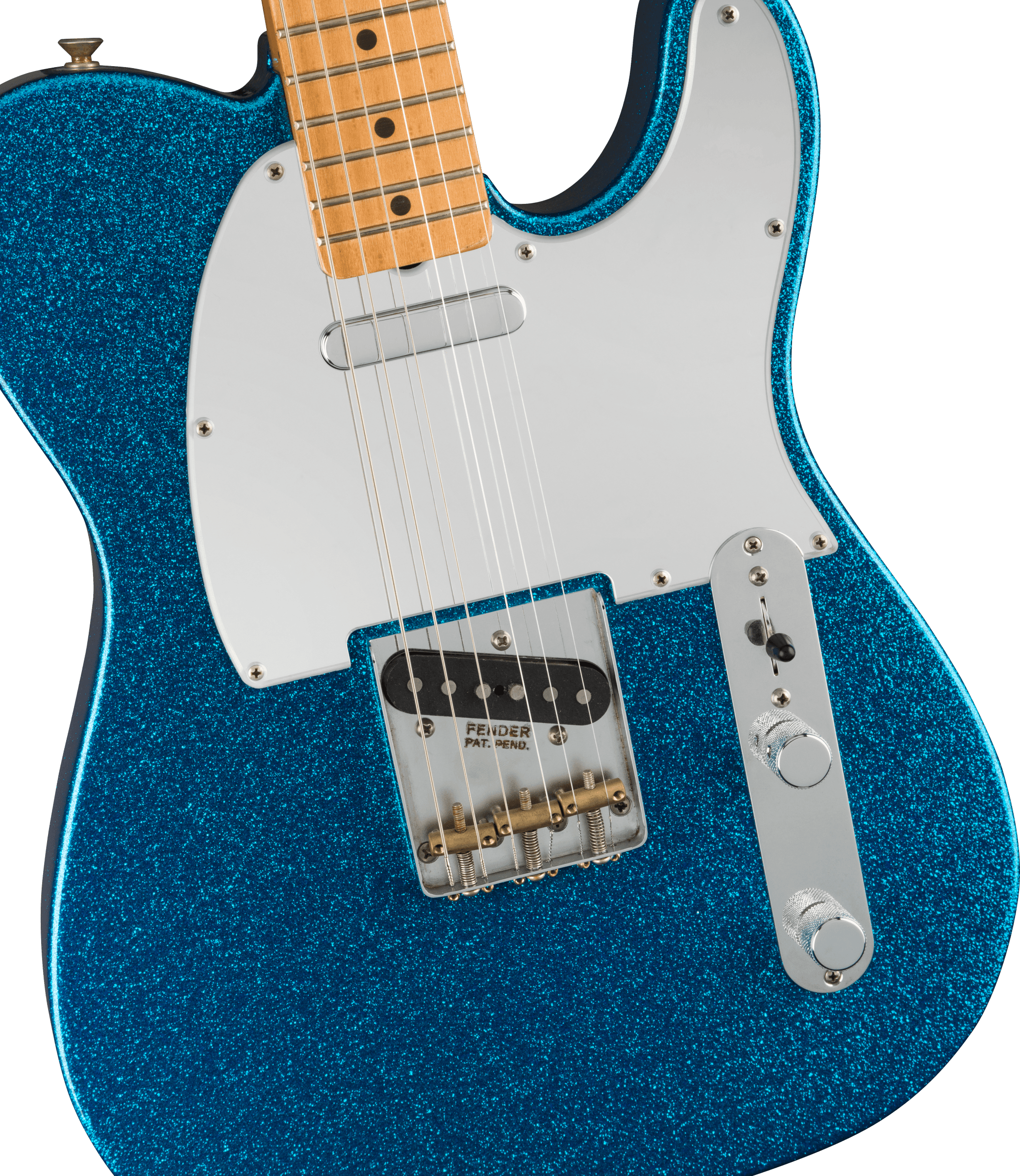 Fender Telecaster J. Mascis Signature 2s Ht Mn - Sparkle Blue - Televorm elektrische gitaar - Variation 2
