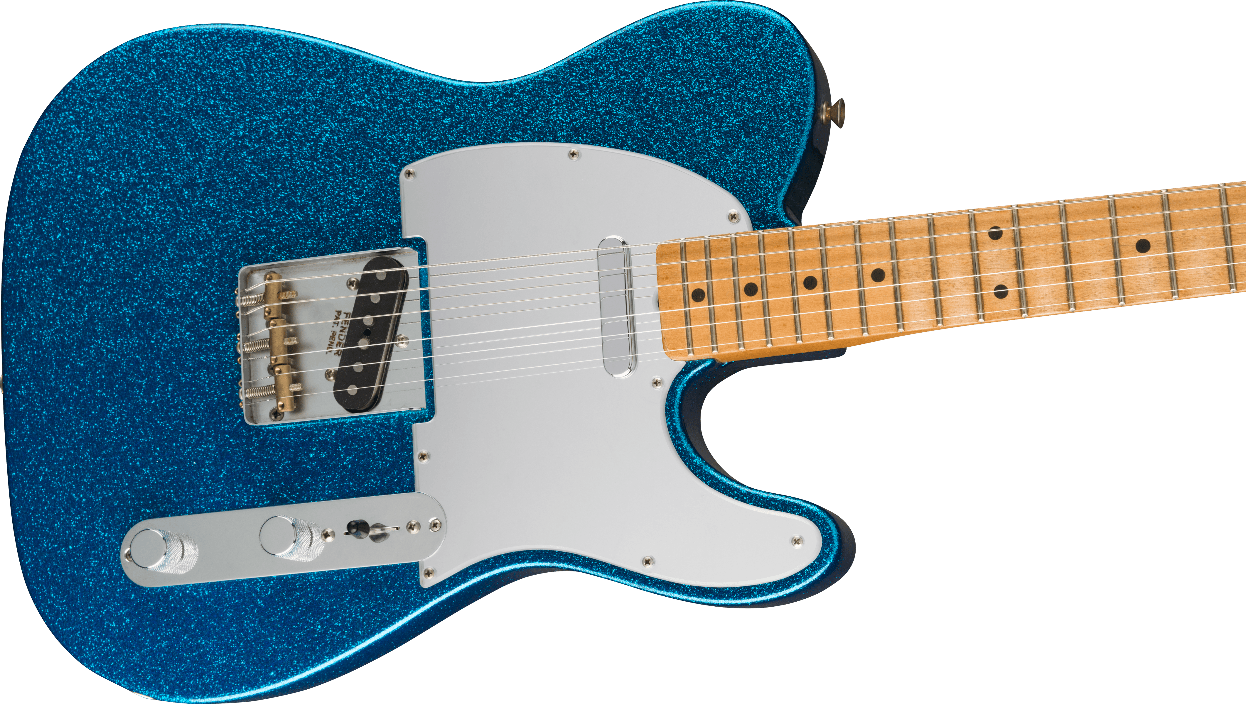 Fender Telecaster J. Mascis Signature 2s Ht Mn - Sparkle Blue - Televorm elektrische gitaar - Variation 3