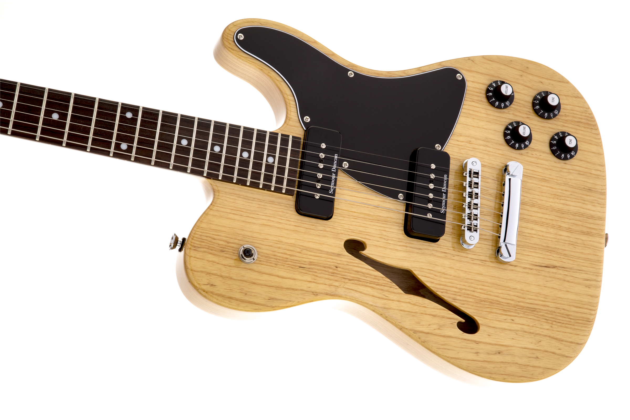 Fender Jim Adkins Tele Ja-90 Mex Signature 2p90 - Natural - Semi hollow elektriche gitaar - Variation 3