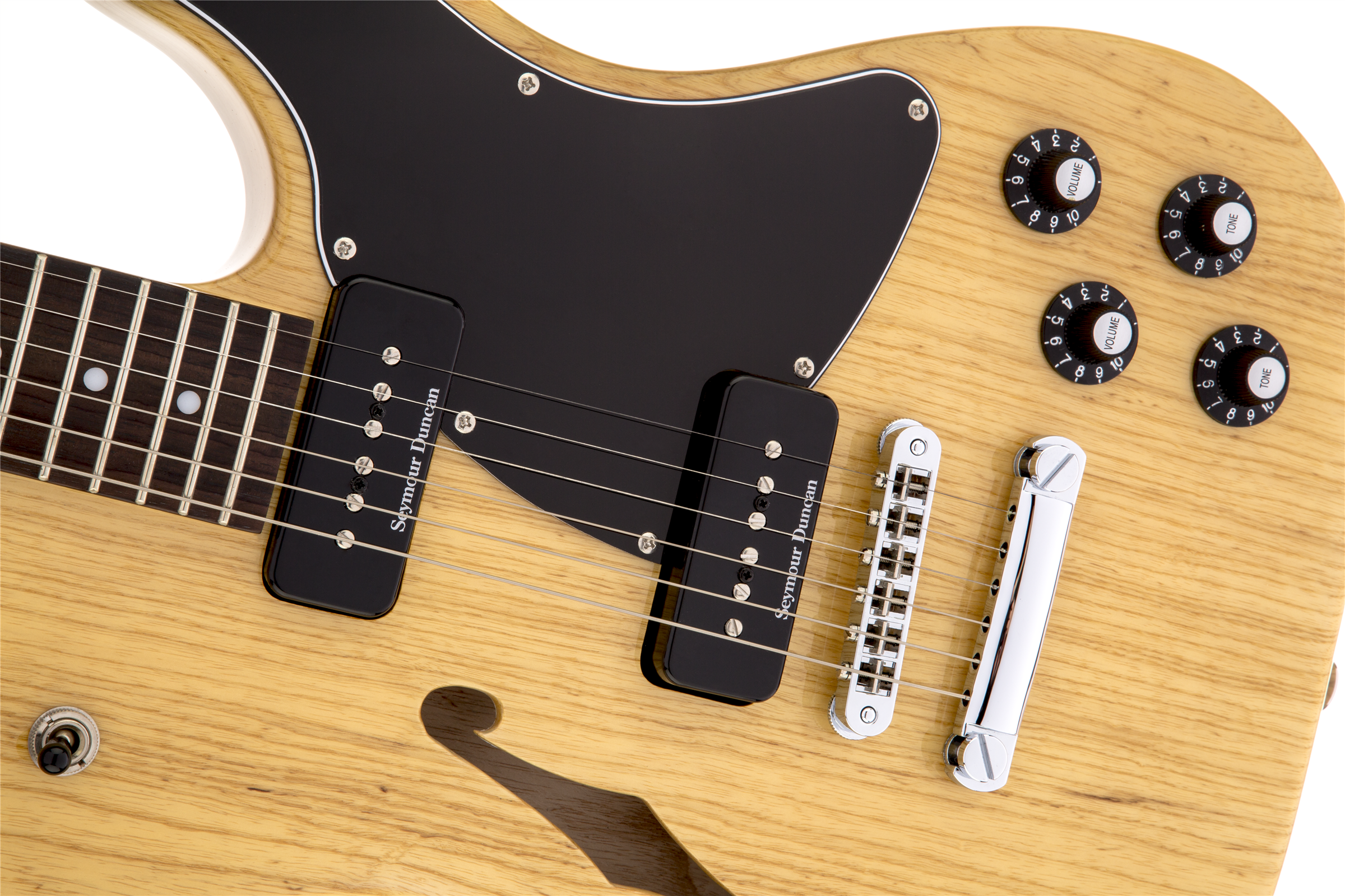 Fender Jim Adkins Tele Ja-90 Mex Signature 2p90 - Natural - Semi hollow elektriche gitaar - Variation 4