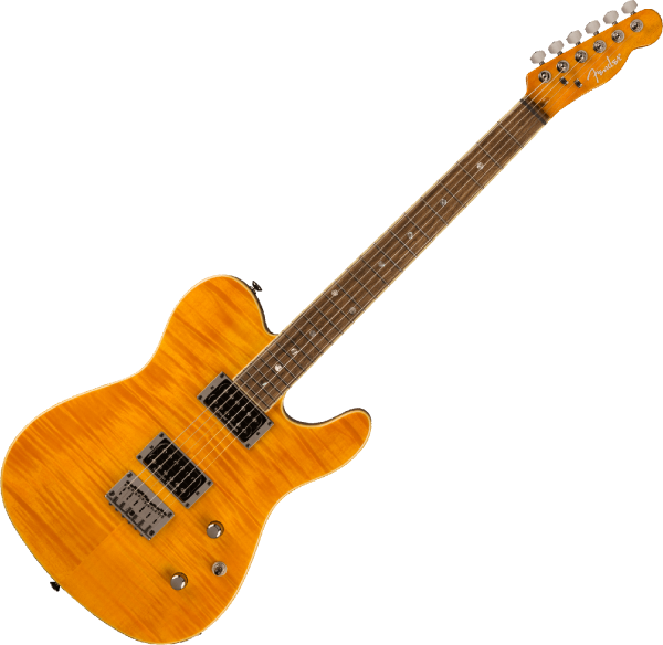Televorm elektrische gitaar Fender Telecaster Korean Special Edition Custom FMT (LAU) - Amber