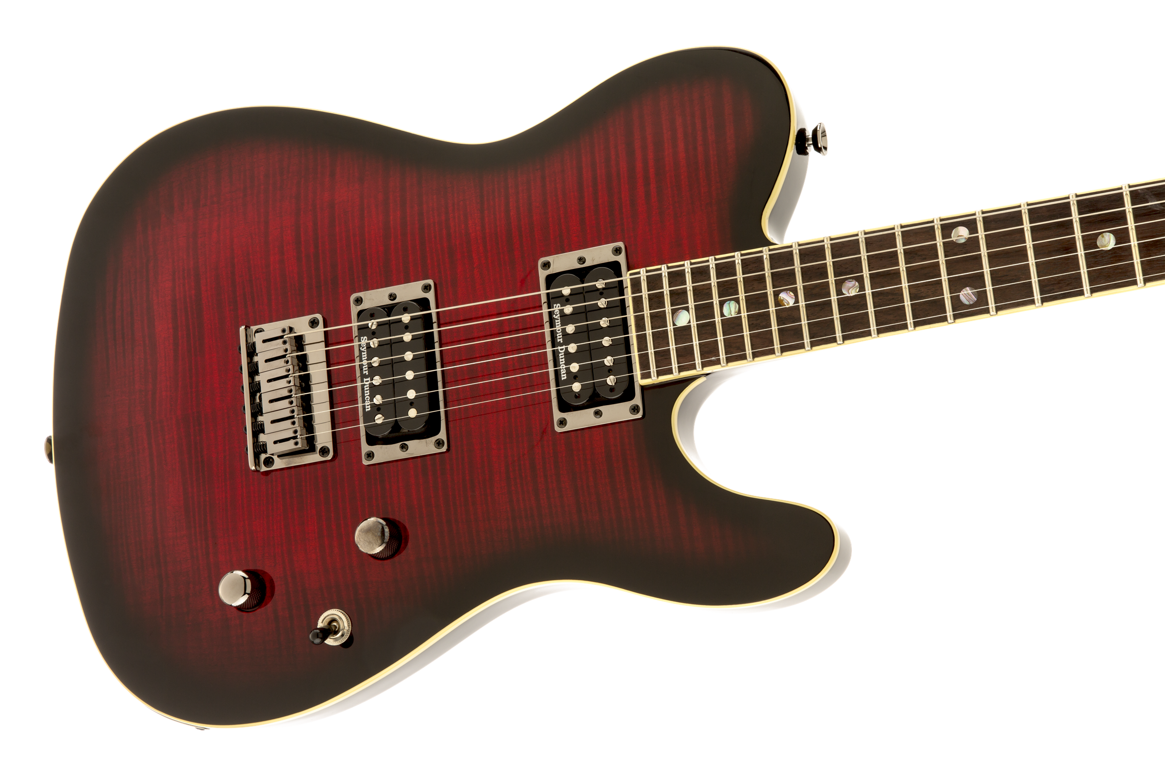 Fender Telecaster Korean Special Edition Custom Fmt (lau) - Black Cherry Burst - Televorm elektrische gitaar - Variation 2