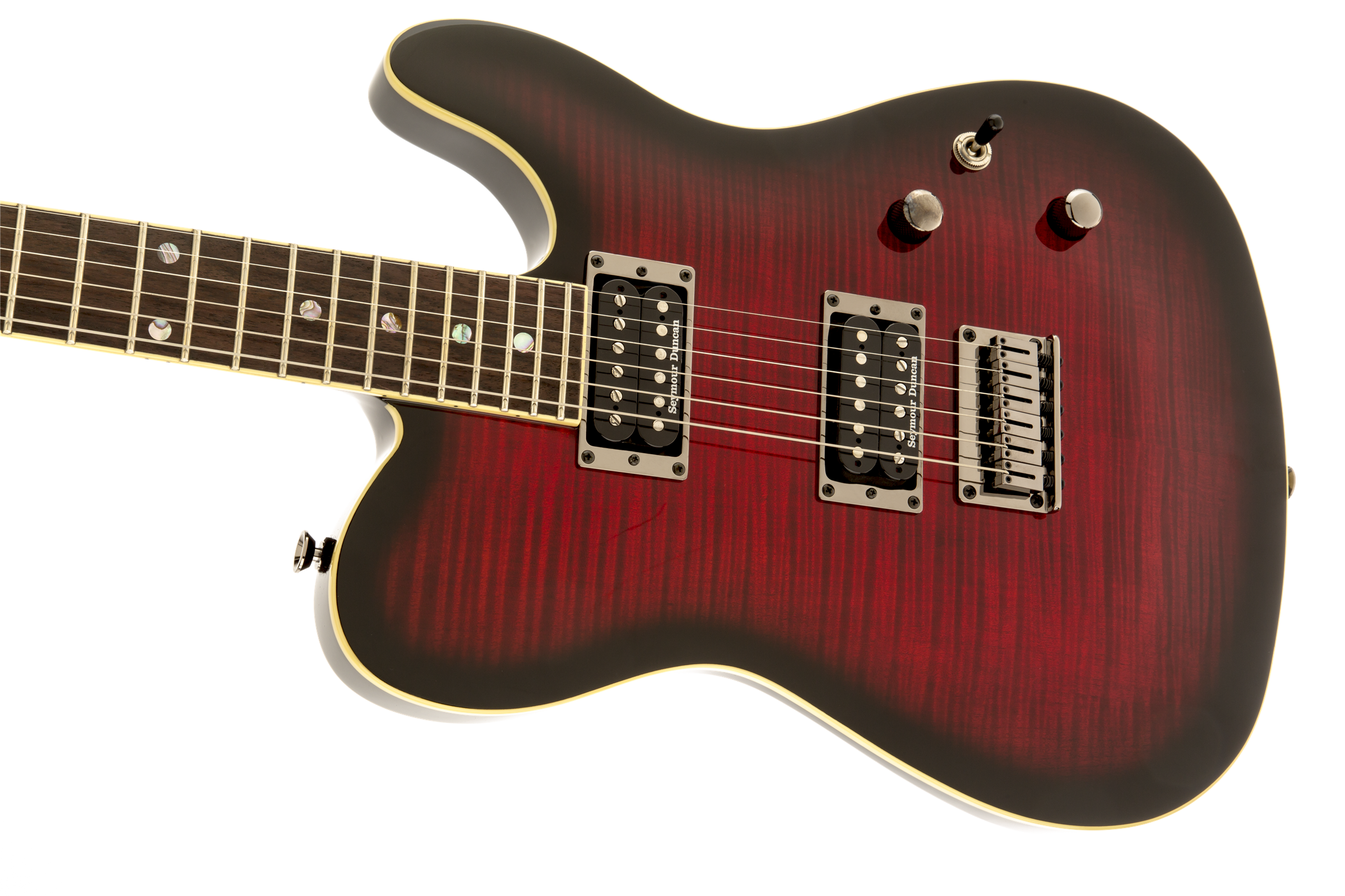 Fender Telecaster Korean Special Edition Custom Fmt (lau) - Black Cherry Burst - Televorm elektrische gitaar - Variation 5