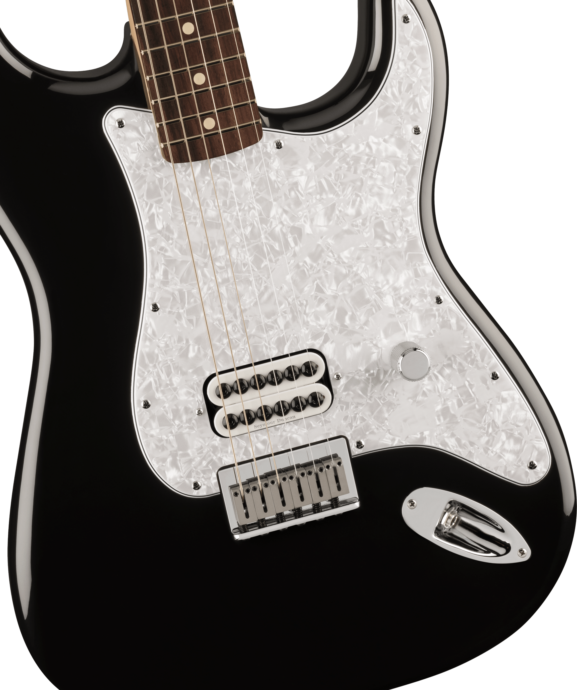 Fender Tom Delonge Ltd Mex Signature 1h Ht Rw - Black - Elektrische gitaar in Str-vorm - Variation 2