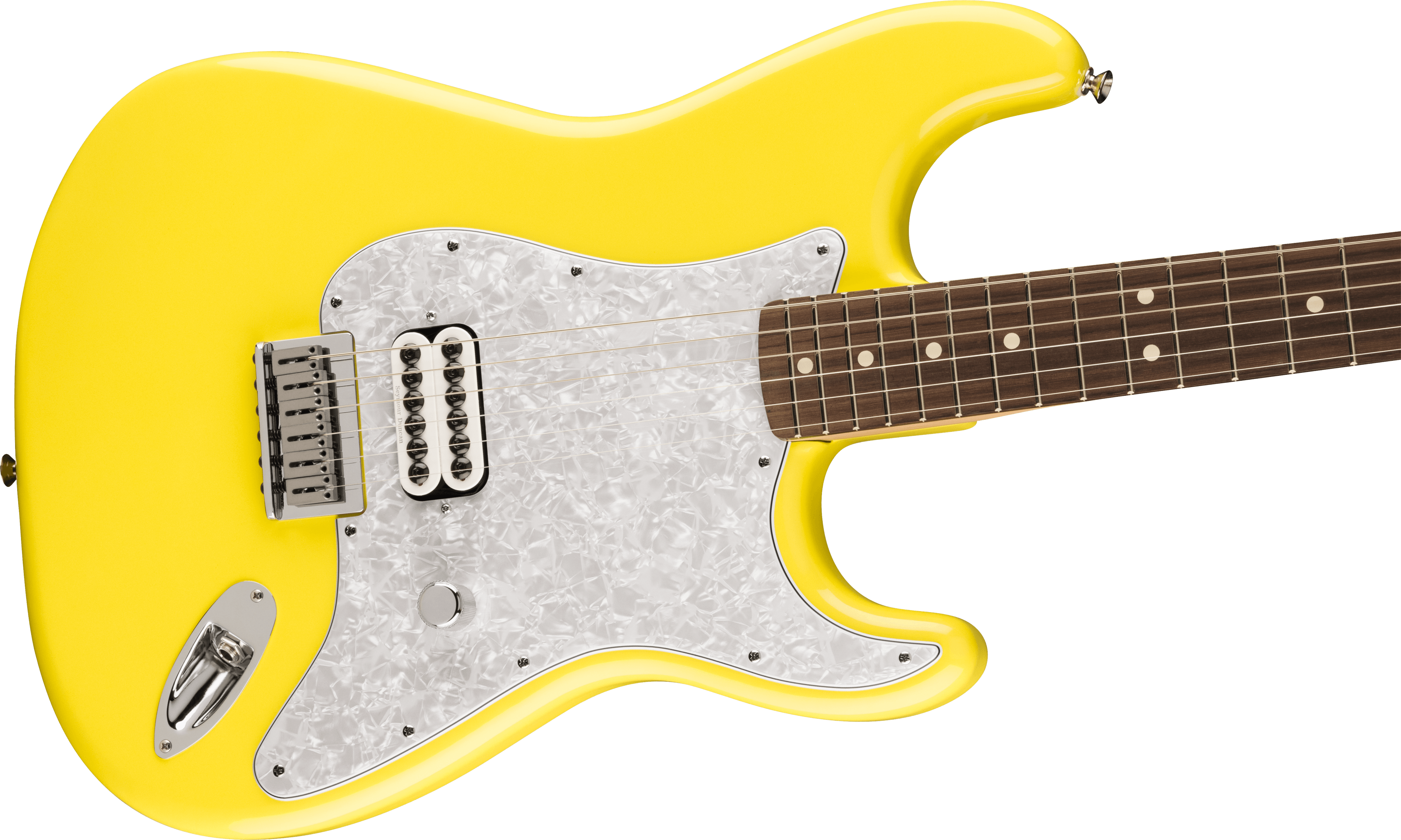 Fender Tom Delonge Ltd Mex Signature 1h Ht Rw - Graffiti Yellow - Elektrische gitaar in Str-vorm - Variation 3