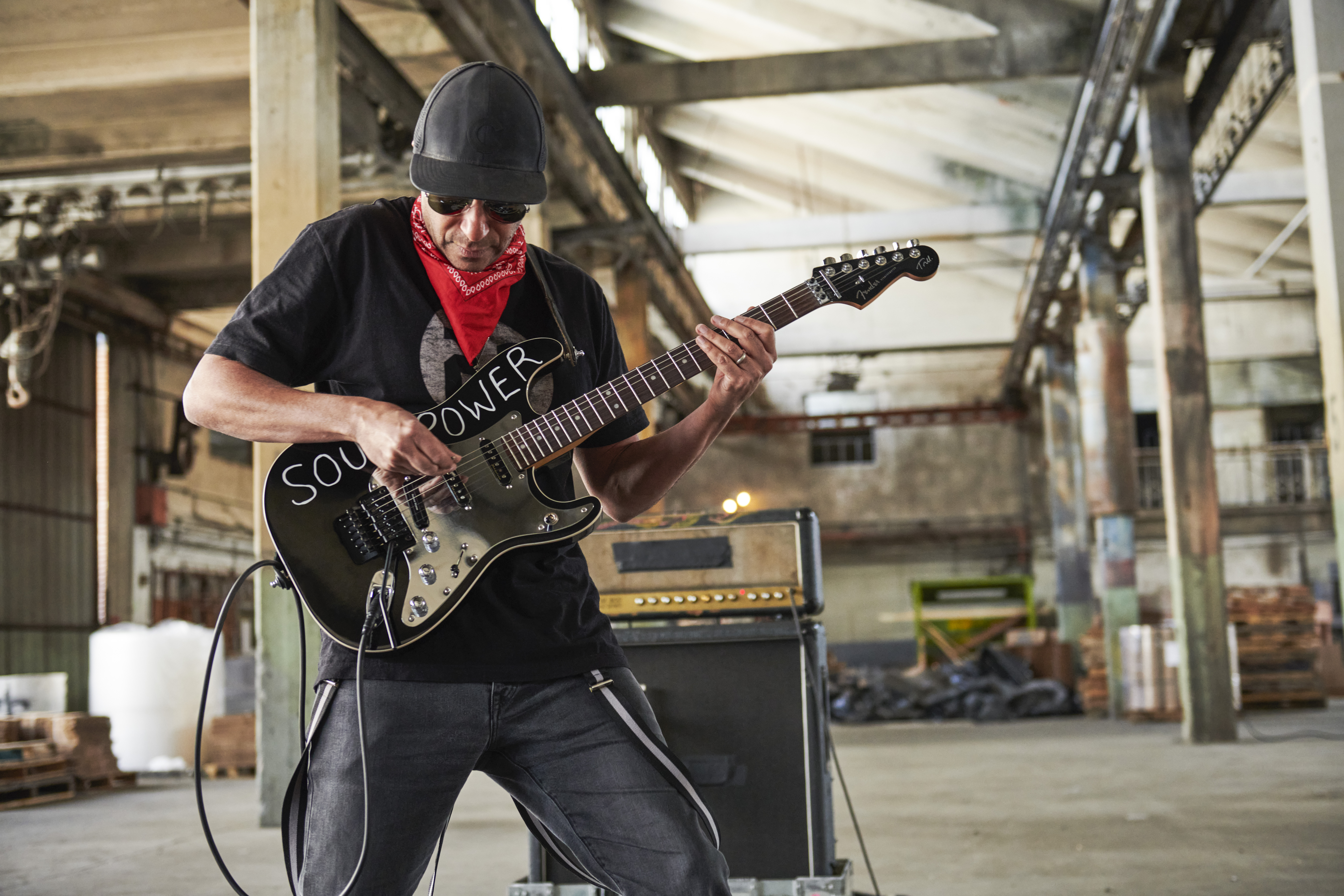 Fender Tom Morello Strat Mex Signature Hss Fr Rw - Black - Elektrische gitaar in Str-vorm - Variation 7