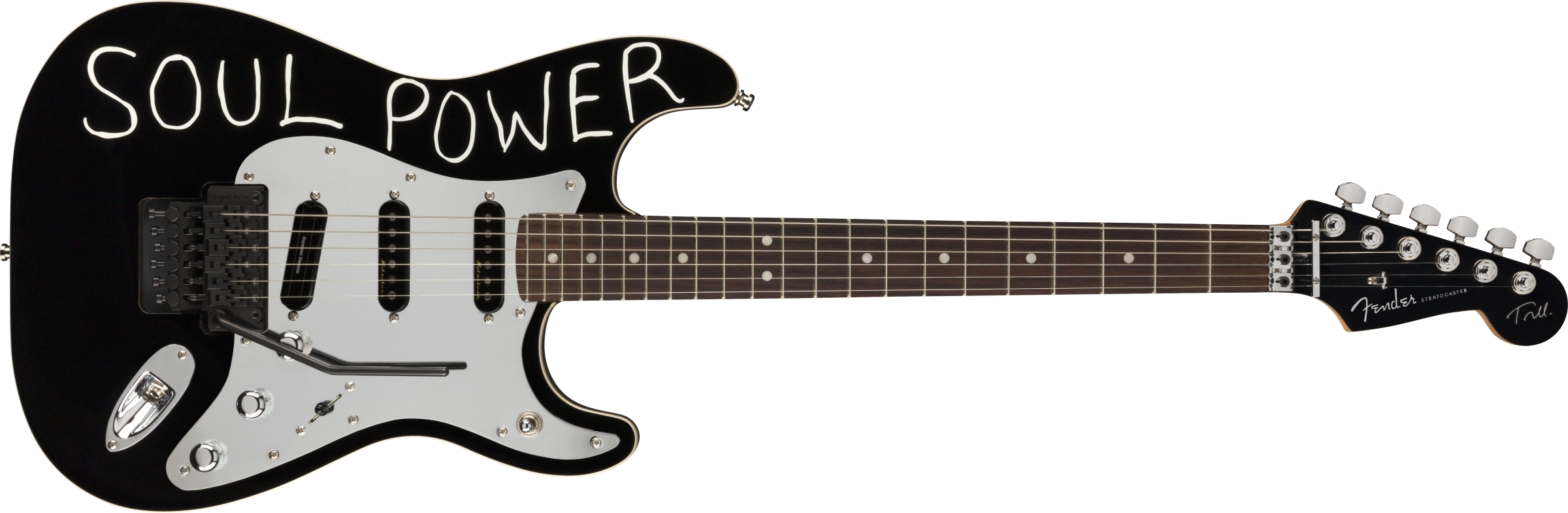 Fender Tom Morello Strat Mex Signature Hss Fr Rw - Black - Elektrische gitaar in Str-vorm - Variation 5