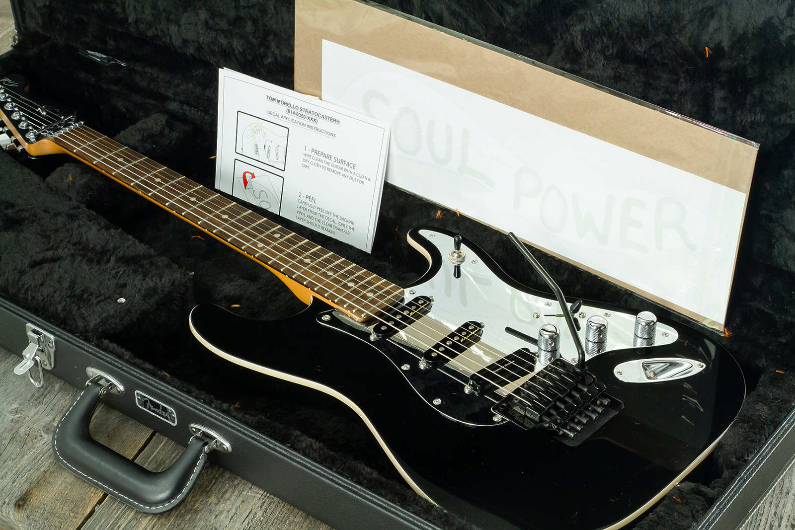 Fender Tom Morello Strat Mex Signature Hss Fr Rw #mx22308 - Black - Elektrische gitaar in Strat vorm - Variation 14