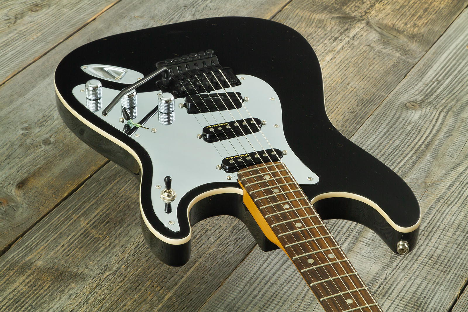 Fender Tom Morello Strat Mex Signature Hss Fr Rw #mx22308 - Black - Elektrische gitaar in Strat vorm - Variation 2