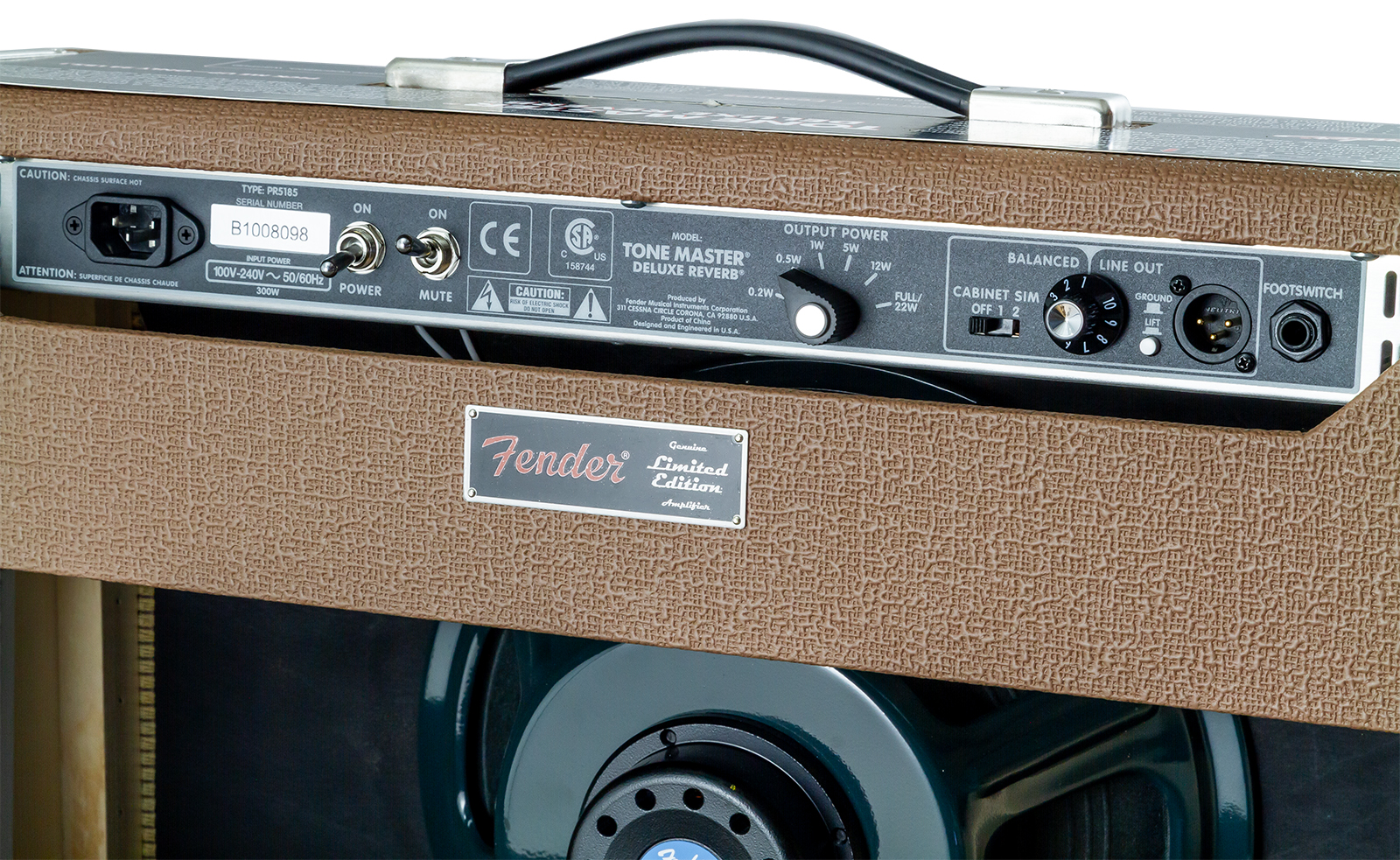 Fender Tone Master Deluxe Reverb Ltd 100w 1x12 Cocoa - Combo voor elektrische gitaar - Variation 2