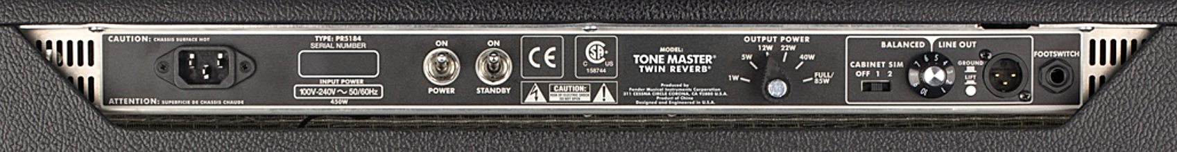 Fender Tone Master Twin Reverb 200w 2x12 - Combo voor elektrische gitaar - Variation 4