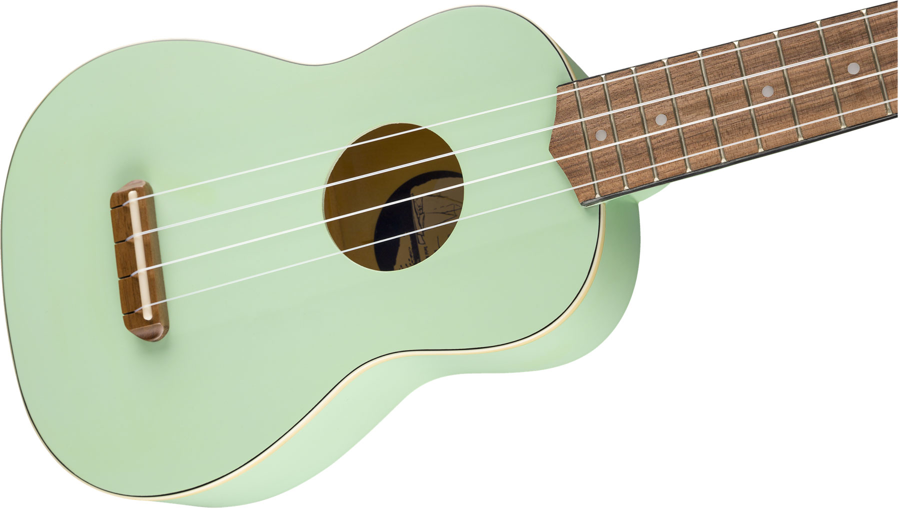 Fender Venice Soprano Uke California Coast Wal - Surf Green - Ukulele - Variation 2