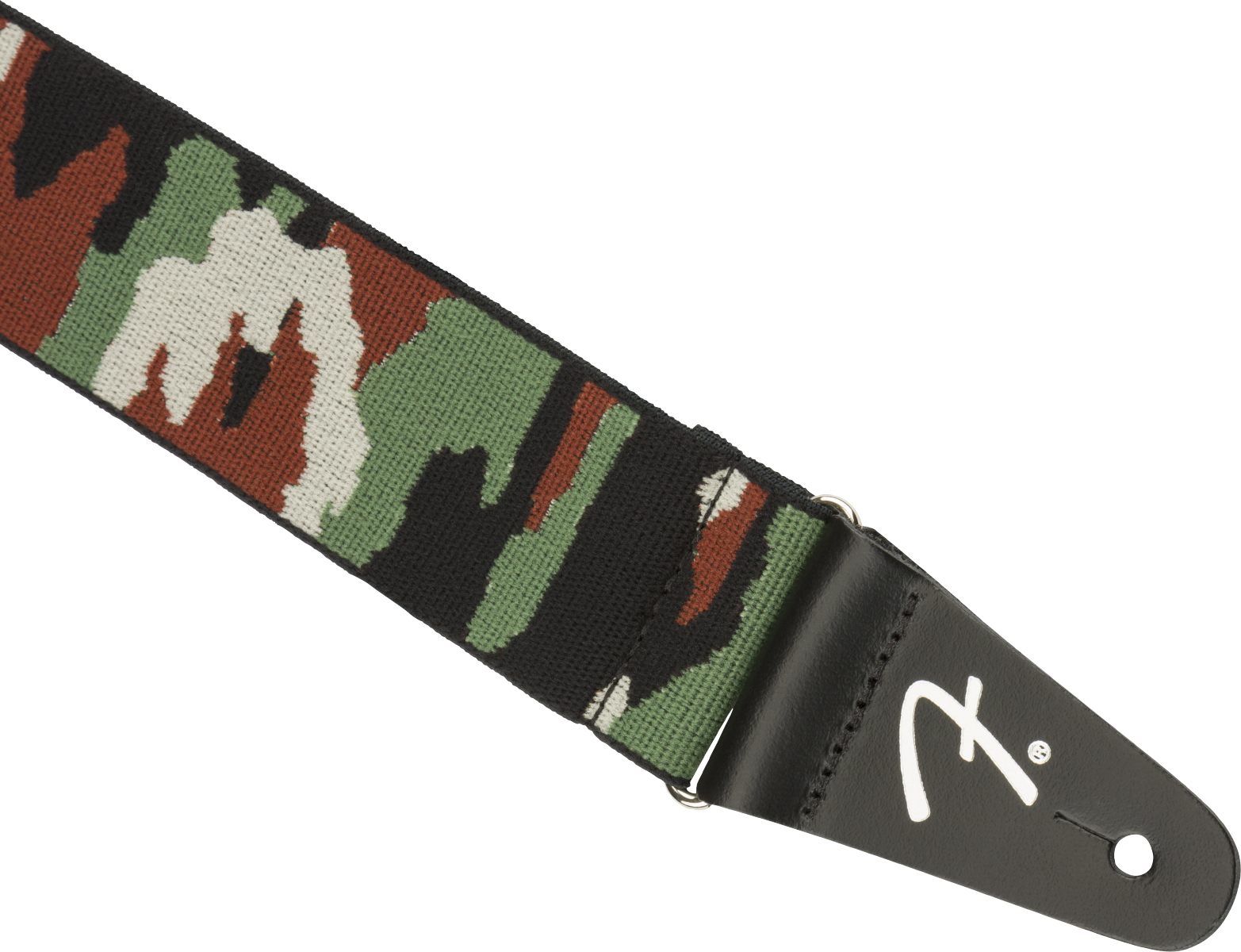 Fender Weighless 2 Inches Camo Guitar Strap Green - Gitaarriem - Variation 1