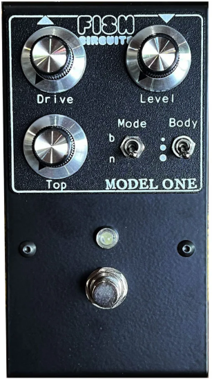 Fish Circuits Model One Overdrive Ltd Black - Overdrive/Distortion/fuzz effectpedaal - Main picture