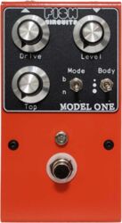 Overdrive/distortion/fuzz effectpedaal Fish circuits MODEL ONE OVERDRIVE ORANGE