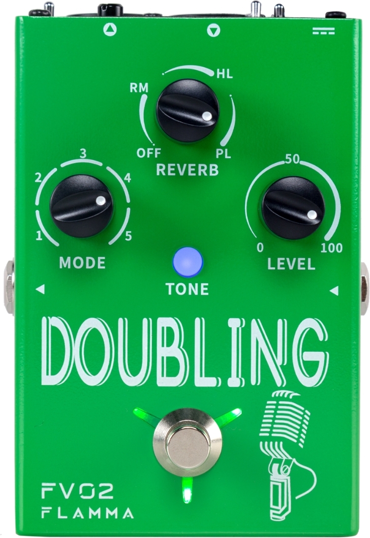Flamma Fv02 Doubling Vocal Effect Pedal - Modulation/chorus/flanger/phaser en tremolo effect pedaal - Main picture