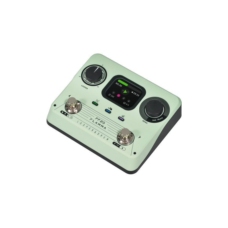 Flamma Ff20 Looper & Drum Machine Green - Looper effect pedaal - Variation 2