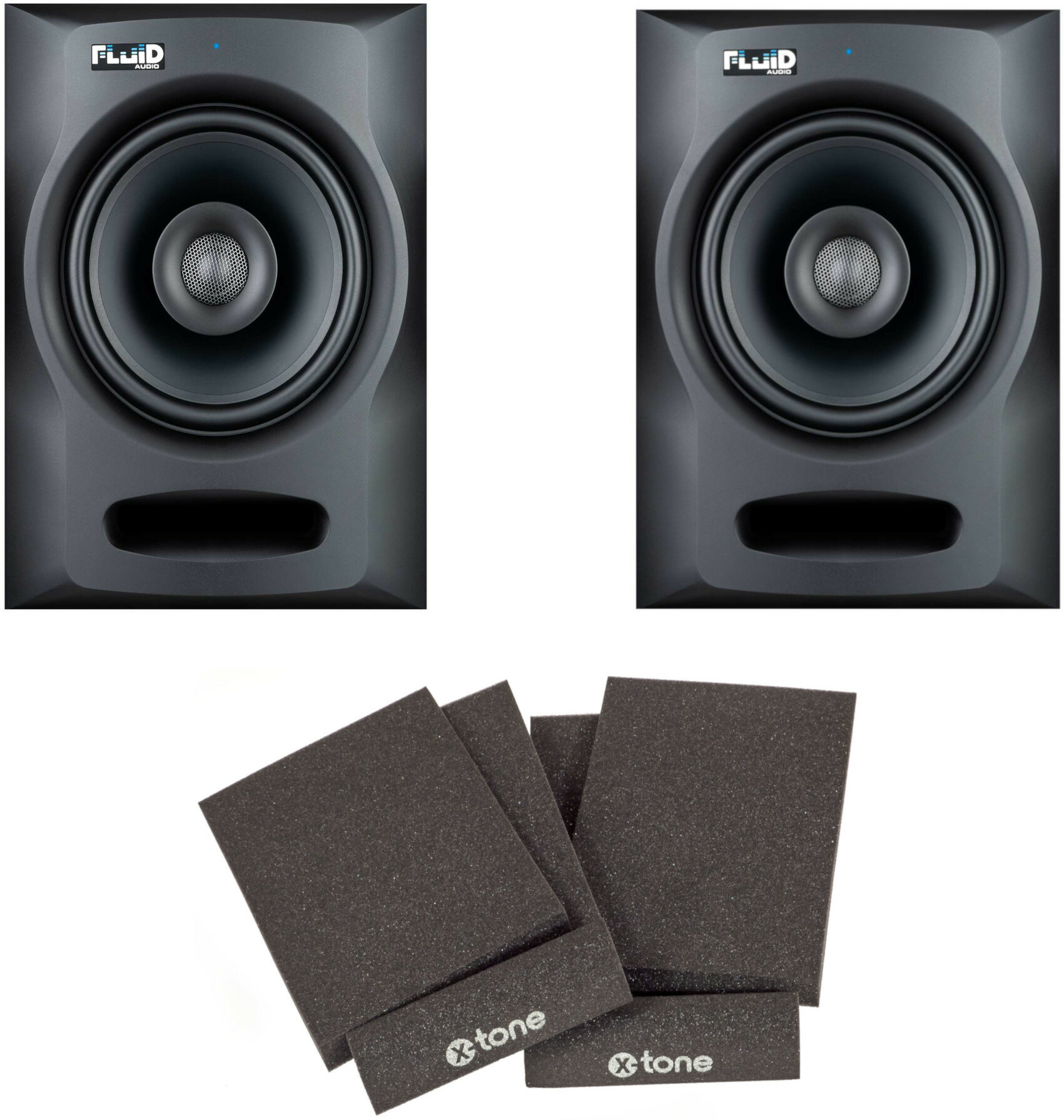 Fluid Audio Pack Paire De Fx 80 + Mousses Isolantes  X-tone Xi 7001 - Actieve studiomonitor - Main picture