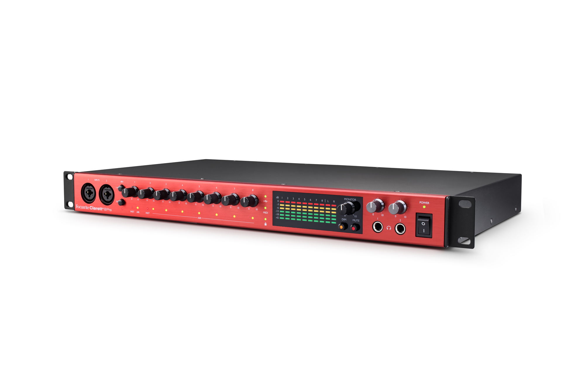 Focusrite Clarett + 8 Pre - USB audio-interface - Variation 2