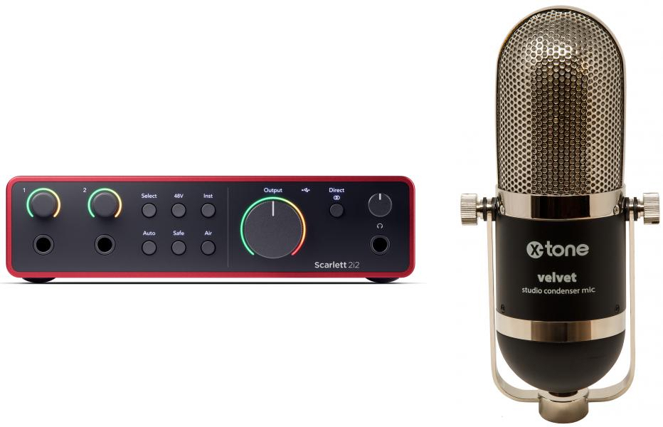 Focusrite Scarlett 2i2 G4 + Velvet - Home studio set - Main picture