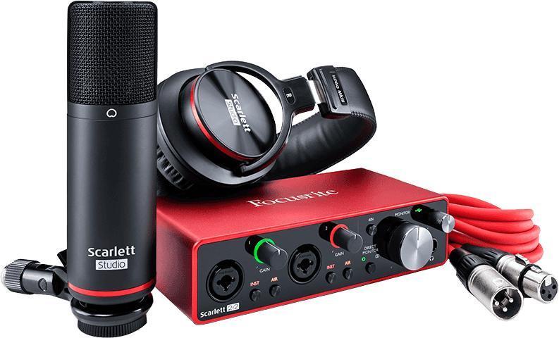 Home studio set Focusrite Scarlett 3 2i2 Studio
