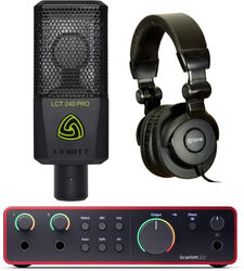 Home studio set Focusrite SCARLETT 2i2 G4  + Lct 240 Pro Bk + X-HP1