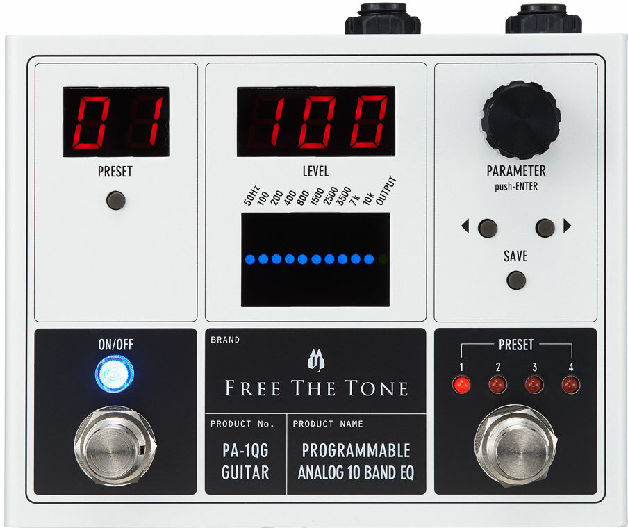 Free The Tone Pa-1qg Programmable Analog 10 Band Eq - EQ en enhancer effect pedaal - Main picture