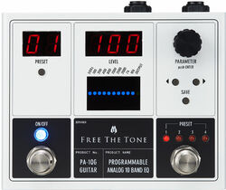 Eq en enhancer effect pedaal Free the tone PA-1QG Programmable Analog 10 Band EQ