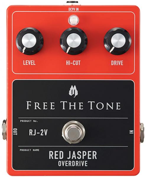 Overdrive/distortion/fuzz effectpedaal Free the tone Red Jasper RJ-2V Overdrive