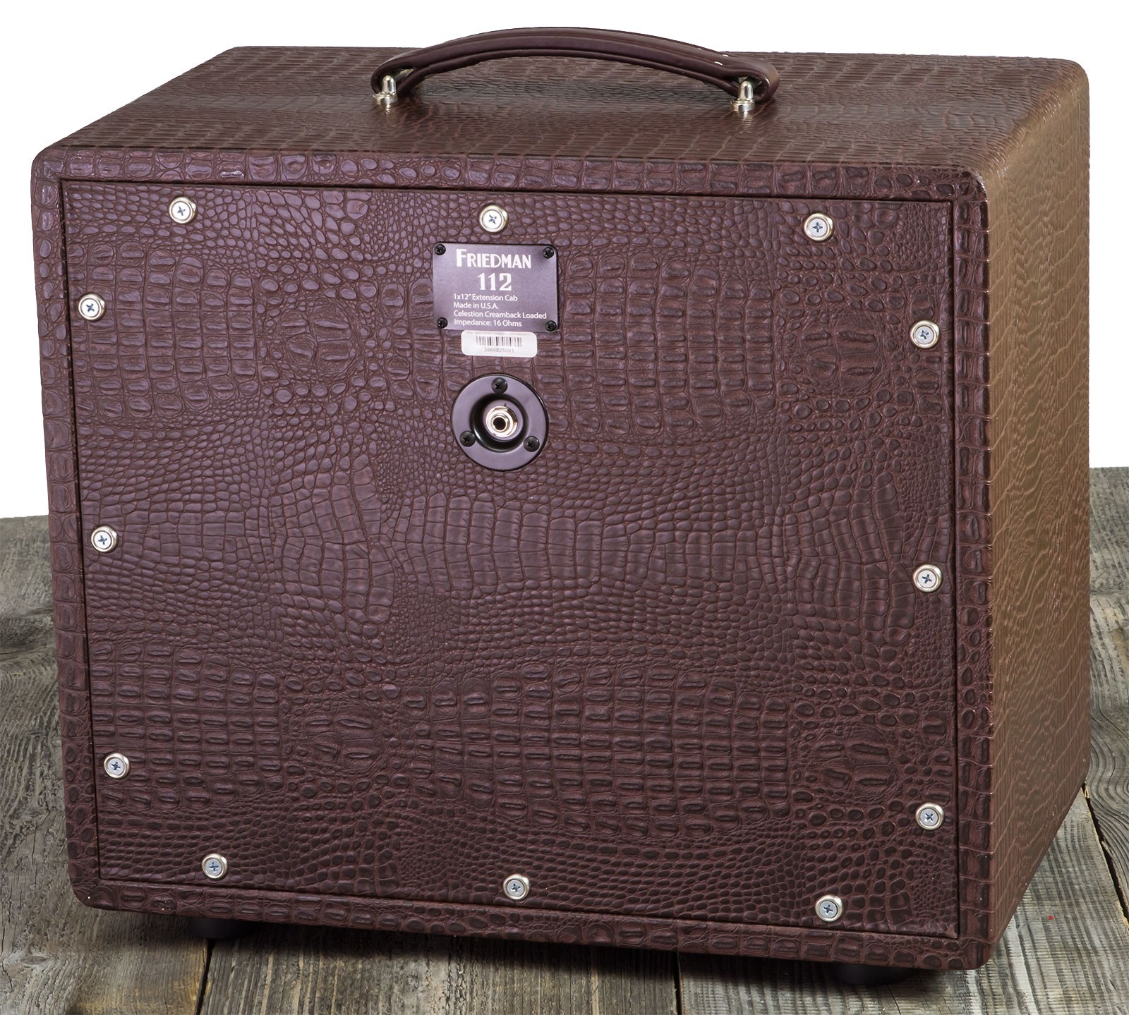 Friedman Amplification 112 Small Close Back Guitar Cab 1x12 Celestion G12m Creamback 65w 16-ohms Brown Gator Tolex - Elektrische gitaar speakerkast -