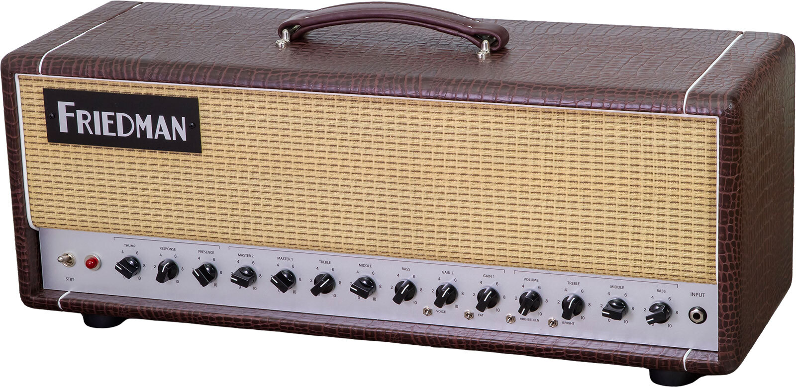 Friedman Amplification Be50 Deluxe Head 25/50w El34 Brown Gator Tolex - Gitaarversterker top - Main picture