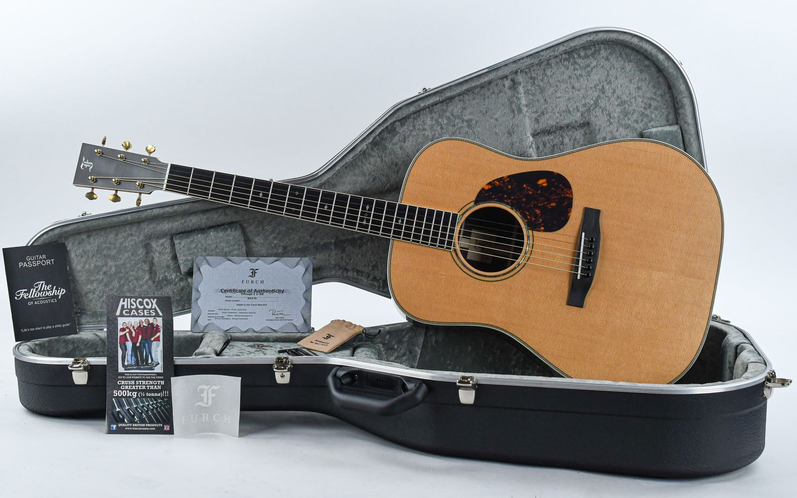 Furch Vintage 2 Sr A D Dreadnought Epicea Palissandre Eb - Full-pore Vintage Natural - Folk gitaar - Variation 6