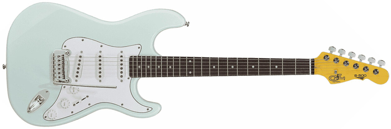 G&l S-500 Tribute Sss Trem Bc - Sonic Blue - Elektrische gitaar in Str-vorm - Main picture