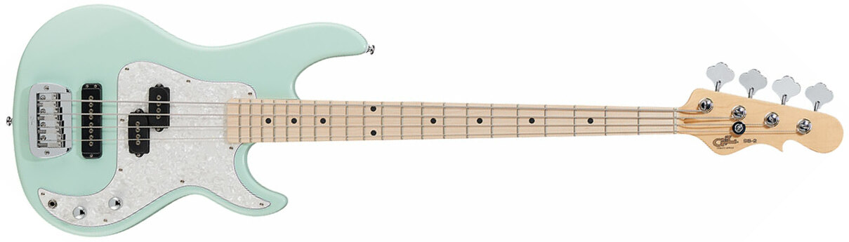 G&l Sb2 Tribute Mn - Surf Green - Solid body elektrische bas - Main picture