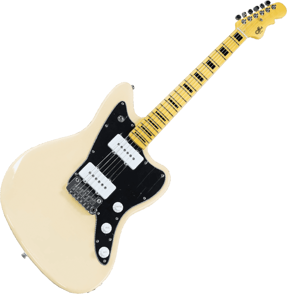G&l Tribute Doheny - Olympic White - Retro-rock elektrische gitaar - Variation 1