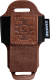 Leather pouch brown for wireless pocket transmitter