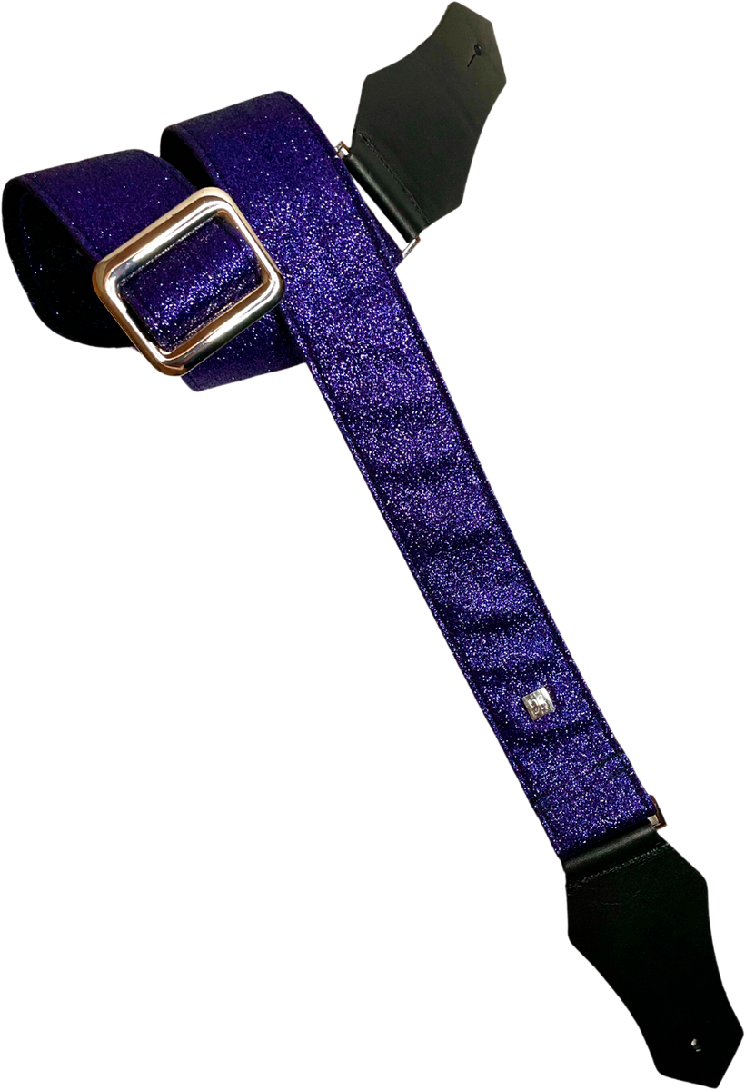 Get M Get M 2'' Gorgi Glitter Purple Hologram - Gitaarriem - Variation 1