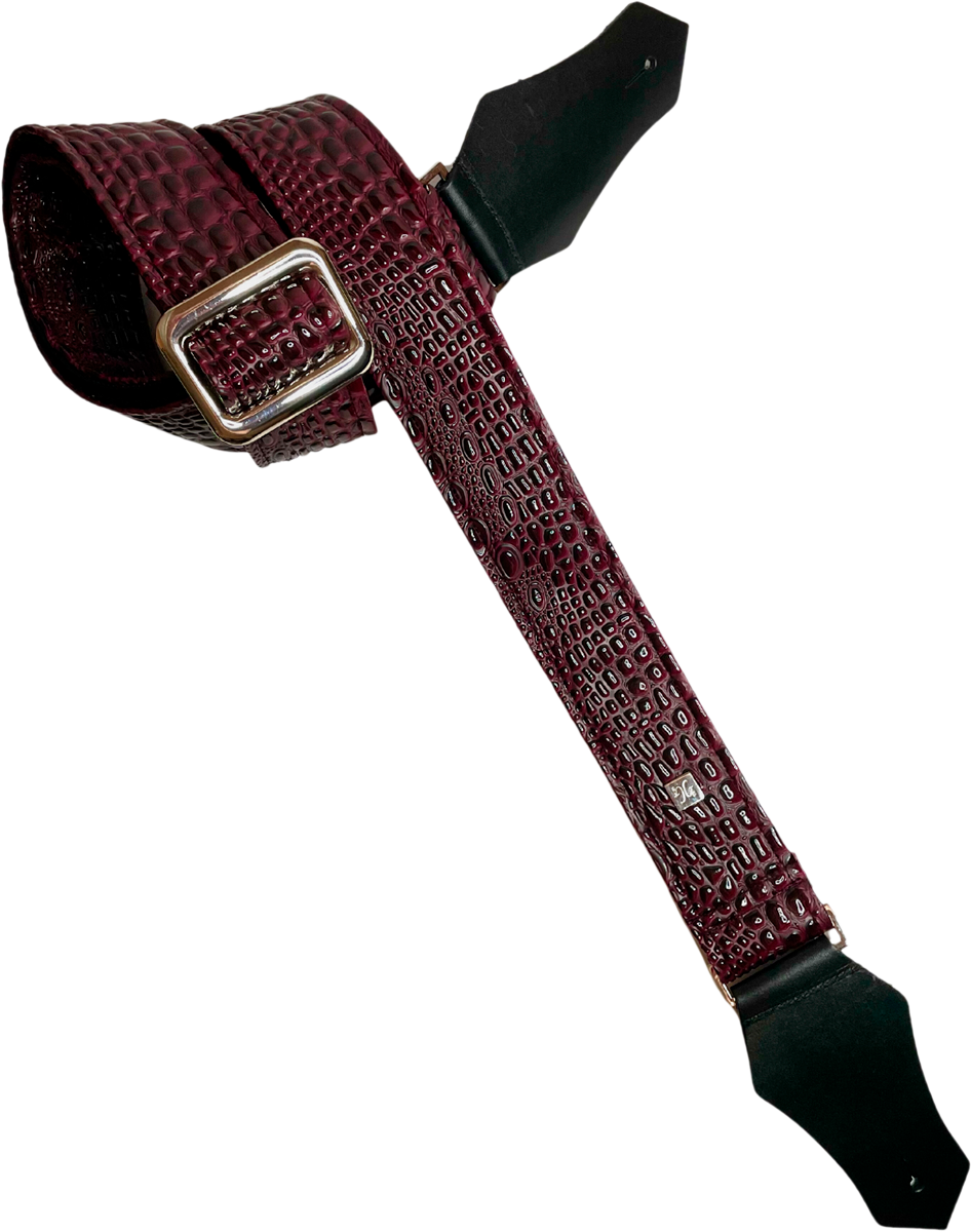 Get M Get M Aussie Gator Burgundy - Gitaarriem - Variation 1