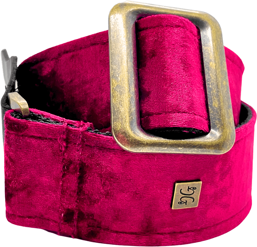 Get M Get M Crushed Velvet Burgundy - Gitaarriem - Main picture