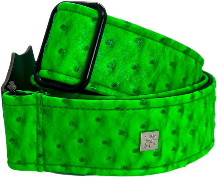Get M Get M Ostrich Neon Green - Gitaarriem - Main picture