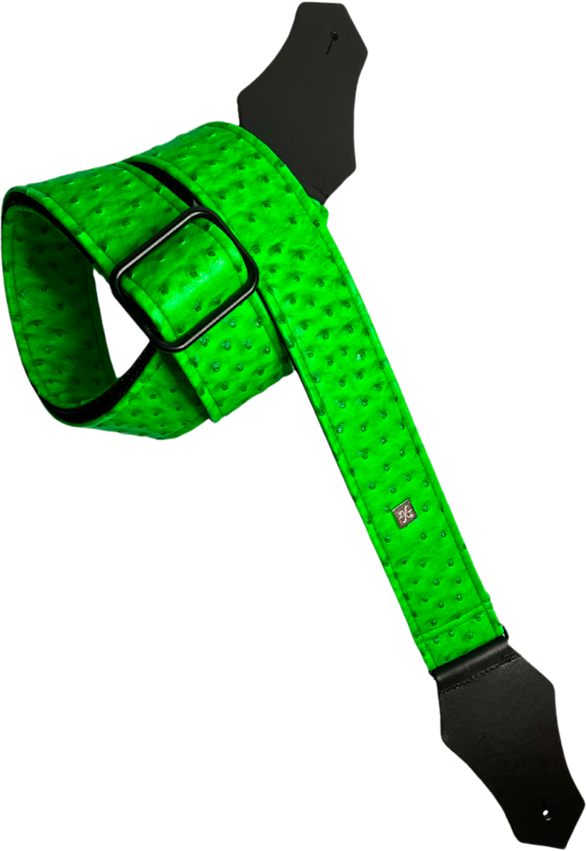Get M Get M Ostrich Neon Green - Gitaarriem - Variation 1