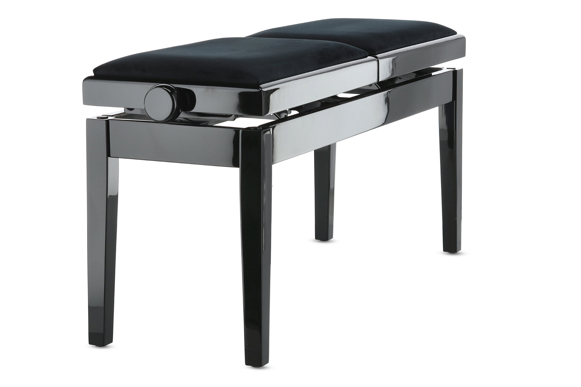 Gewa Banquette Piano Deluxe Double Noir Brillant - Pianobank - Variation 2