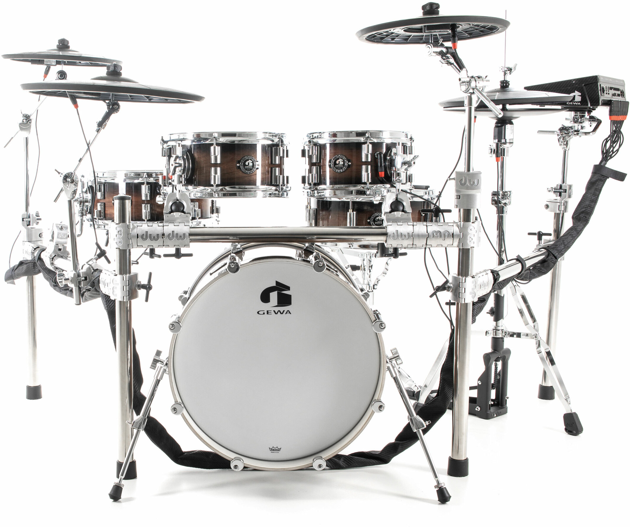 Gewa G9 E-drum Kit Pro L5 Walnut Burst - Elektronisch drumstel - Main picture