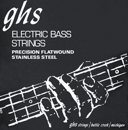 Ghs Jeu De 4 Cordes Bass (4) Stainless Steel Precision Flatwound 45-105 - Elektrische bassnaren - Main picture