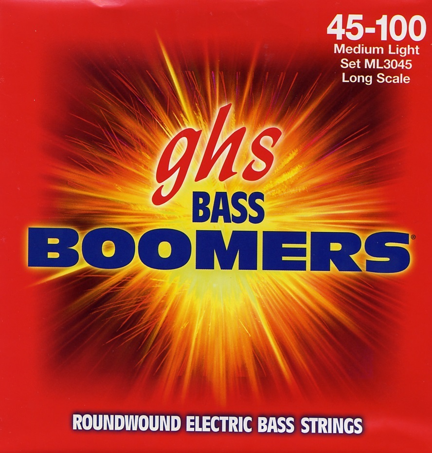 Ghs Jeu De 4 Cordes Basse Elec. 4c Bass Boomers Standard Longscale 045.100 Ml3045 - Elektrische bassnaren - Main picture