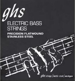 Ghs Jeu De 4 Cordes Basse Elec. 4c Precision Flatwound Stainless Steel 045.095 - Elektrische bassnaren - Main picture
