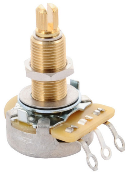 Gibson 500k Ohm Audio Taper Potentiometer Long Shaft - - Knop - Variation 1